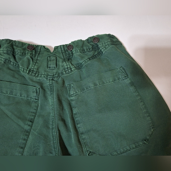 💎NWOT Free People "Keep Calling" Green Crop (Jorts) Pants - Picture 9 of 15